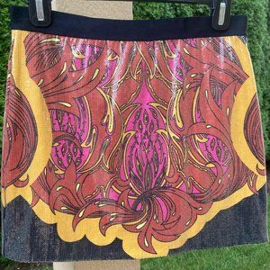 Chelsea & Violet Multi-Color Sequins Mini Skirt, Size S